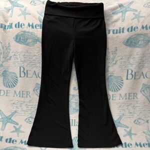 5️⃣ FOR 2️⃣0️⃣ SALE 🏷️ Art Class Black Foldover Flared Girls Leggings Size M (8)